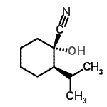 CAS 登录号：108168-71-4， (1S,2R)-1-羟基-2-异丙基环己烷甲腈