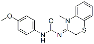 CAS 登录号:108176-77-8, (1E)-3-(4-甲氧基苯基)-1-(4-甲基-1,4-苯并噻嗪-3-亚基)脲