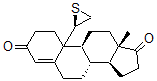 CAS#: 108180-16-1, (8S,9S,13S,14S)-13-Methyl-10-[(2R)-Thiiran-2-Yl]-2,6,7,8,9,11,12,14,15,16-Decahydro-1H-Cyclopenta[a]Phenanthrene-3,17-Dione