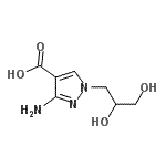 CAS#: 108194-78-1, 3-Amino-1-(2,3-Dihydroxypropyl)-1H-Pyrazole-4-Carboxylic Acid