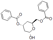CAS 登录号：108274-17-5， [(2S,4R,6S)-2-(苯甲酰基氧基甲基)-6-羟基四氢吡喃-4-基]苯甲酸酯