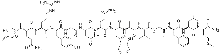 CAS 登录号：108437-89-4， 5-氧代-L-脯氨酰-L-谷氨酰胺酰-L-精氨酰-L-酪氨酰甘氨酰-L-天冬氨酰胺酰-L-谷氨酰胺酰-L-色氨酰-L-丙氨酰-L-缬氨酰甘氨酰-D-苯丙氨酰-L-亮氨酰-L-蛋氨酰胺