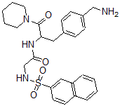 CAS 登录号：108460-11-3， N-[3-[4-(氨基甲基)苯基]-1-氧代-1-哌啶-1-基丙-2-基]-2-(萘-2-基磺酰基氨基)乙酰胺