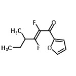 CAS#: 108615-80-1, (2E)-2,3-Difluoro-1-(2-Furyl)-4-Methyl-2-Hexen-1-One
