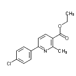 CAS 登录号：108715-11-3， 6-(4-氯苯基)-2-甲基烟酸乙酯