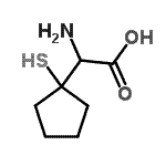CAS 登录号：108895-85-8， 氨基(1-硫基环戊基)乙酸