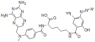 CAS#: 108919-01-3, N6-(4-Azido-2-Hydroxy-5-(Iodo-125I)Benzoyl)-N2'-(4-(((2,4-Diamino-6-Pteridinyl)Methyl)Methylamino)Benzoyl)-L-Lysine