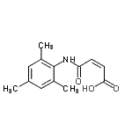 CAS 登录号：109096-32-4， (2Z)-4-(均三甲苯基氨基)-4-氧代-2-丁烯酸