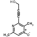 CAS 登录号：109224-36-4， 3-(3,6-二甲基-4-氧代-2-吡嗪基)-2-丙炔-1-醇