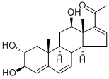 CAS 登录号：109237-00-5， 1-[(2R,3R,10R,12R,13S,14S)-2,3,12-三羟基-10,13-二甲基-2,3,6,9,11,12,14,15-八氢-1H-环戊二烯并[a]菲-17-基]乙酮
