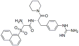 CAS 登录号：109273-48-5， N-[3-[4-(肼基亚甲基氨基)苯基]-1-氧代-1-哌啶-1-基丙-2-基]-2-(萘-2-基磺酰基氨基)乙酰胺