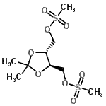 CAS 登录号：109281-59-6， [(4R,5R)-2,2-二甲基-1,3-二氧戊环-4,5-二基]二(亚甲基)二甲烷磺酸酯