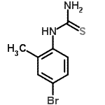 CAS 登录号：109317-23-9， 1-(4-溴-2-甲基苯基)硫脲