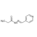 CAS#: 109373-10-6, N'-[(E)-4-Pyridinylmethylene]Propanehydrazide