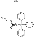 CAS#: 109376-35-4, (2-Ethoxy-2-Oxoethyl-1,2-<Sup>13</Sup>C<Sub>2</Sub>)Triphenyl-Phosphonium Hydrobromide (1:1)