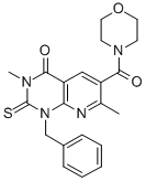 CAS#: 109493-34-7, 3,7-Dimethyl-6-(Morpholine-4-Carbonyl)-1-(Phenylmethyl)-2-Sulfanylidenepyrido[5,6-e]Pyrimidin-4-One