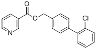 CAS 登录号：109523-93-5， [4-(2-氯苯基)苯基]甲基吡啶-3-羧酸酯