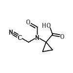 CAS#: 109577-89-1, 1-[(Cyanomethyl)(Formyl)Amino]Cyclopropanecarboxylic Acid