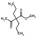 CAS 登录号：109578-13-4， 甲基2-乙酰基-2-丙基戊酸酯