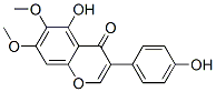 CAS 登录号:1096-58-8, 5-羟基-3-(4-羟基苯基)-6,7-二甲氧基苯并吡喃-4-酮