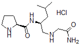 CAS 登录号：109772-52-3， N-{(2S)-1-[(2-氨基-2-氧代乙基)氨基]-4-甲基戊烷-2-基}-L-脯氨酰胺盐酸盐
