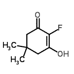 CAS#: 109801-21-0, 2-Fluoro-3-Hydroxy-5,5-Dimethyl-2-Cyclohexen-1-One