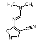 CAS 登录号：109831-82-5， N-(4-氰基-5-异恶唑基)-N,N-二甲基-甲脒