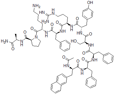 CAS#: 110014-25-0, 1-N-Ac-3(2-Naphthyl)Ala-2,3-Phe-6-Arg-7-Phe-10-Alanh2-Lhrh