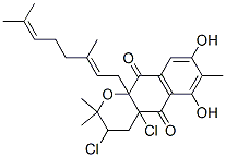 CAS#: 110200-29-8, 3,4alpha-Dichloro-10alpha-[(2E)-3,7-Dimethylocta-2,6-Dienyl]-6,8-Dihydroxy-2,2,7-Trimethyl-3,4-Dihydrobenzo[g]Chromene-5,10-Dione