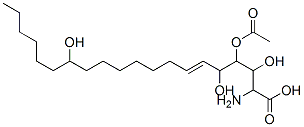 CAS 登录号：110231-33-9， (E)-4-乙酰氧基-2-氨基-3,5,14-三羟基二十碳-6-烯酸