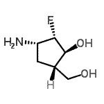CAS#: 110289-08-2, (1S,2S,3S,5S)-3-Amino-2-Fluoro-5-(Hydroxymethyl)Cyclopentanol