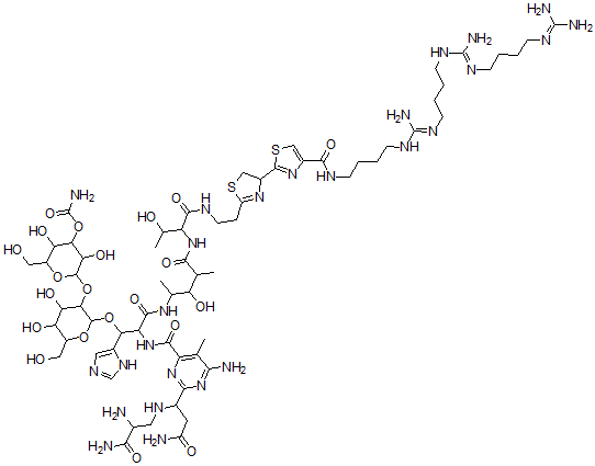 CAS#: 11031-15-5, N1-(20-Amino-6,13,20-Triimino-5,7,12,14,19-Pentaazaicosan-1-Yl)-7,8-Dihydrobleomycinamide
