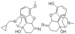 CAS 登录号：110320-72-4， (5alpha)-17-(环丙基甲基)-4,5-环氧-14-羟基-3-甲氧基-吗喃-6-酮((5alpha)-4,5-环氧-3,14-二羟基-17-甲基吗喃-6-亚基)腙