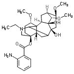 CAS#: 11033-64-0, (1alpha,10alpha,13alpha,14alpha,16beta,17xi)-20-Ethyl-8,9-Dihydroxy-1,14,16-Trimethoxyaconitan-4-Yl 2-Aminobenzoate