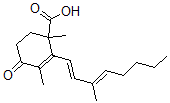 CAS#: 11043-91-7, 1,3-Dimethyl-2-[(1E,3E)-3-Methylocta-1,3-Dienyl]-4-Oxocyclohex-2-Ene-1-Carboxylic Acid