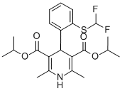 CAS#: 110525-41-2, Dipropan-2-Yl 4-[2-(Difluoromethylsulfanyl)Phenyl]-2,6-Dimethyl-1,4-Dihydropyridine-3,5-Dicarboxylate