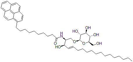 CAS#: 110668-37-6, N-[(E,2S,3R)-3-Hydroxy-1-[(2R,3R,4S,5S,6R)-3,4,5-Trihydroxy-6-(Hydroxymethyl)Oxan-2-Yl]Oxyoctadec-4-En-2-Yl]-10-Pyren-1-Yldecanamide