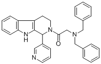 CAS#: 110785-21-2, 2-(Bis(Phenylmethyl)Amino)-1-(1-Pyridin-3-Yl-1,3,4,9-Tetrahydropyrido[3,4-b]Indol-2-Yl)Ethanone