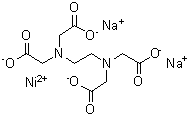 CAS 登录号：11079-07-5， 2,2',2'',2'''-(1,2-乙二基二次氮基)四乙酸镍(2+)钠盐(1:1:2)