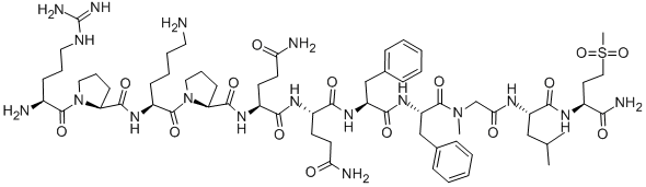 CAS#: 110880-55-2, 9-(N-Methylglycine)-11-(S,S-Dioxido-L-Methioninamide)-Substance P