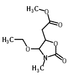 CAS#: 110991-58-7, Methyl (4-Ethoxy-3-Methyl-2-Oxo-1,3-Oxazolidin-5-Yl)Acetate