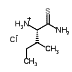 CAS 登录号：111013-76-4， (2S)-1-氨基-3-甲基-1-硫代-2-戊烷铵氯化物