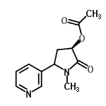 CAS#: 111034-55-0, (3R)-1-Methyl-2-Oxo-5-(3-Pyridinyl)-3-Pyrrolidinyl Acetate