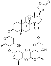 CAS 登录号：1111-39-3， 醋洋地黄毒苷