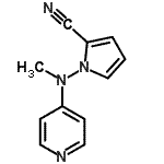 CAS 登录号：111225-36-6， 1-[甲基(4-吡啶基)氨基]-1H-吡咯-2-甲腈