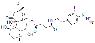 CAS#: 111399-48-5, [(3R,4aS,5R,6R,6aR,10R,10aS,10bR)-3-Ethenyl-6,10,10B-Trihydroxy-3,4a,7,7,10a-Pentamethyl-1-Oxo-5,6,6a,8,9,10-Hexahydro-2H-Benzo[f]Chromen-5-Yl] 4-[2-(4-Azido-3-Iodophenyl)Ethylamino]-4-Oxobutanoate