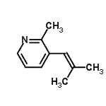 CAS 登录号：111422-54-9， 2-甲基-3-(2-甲基-1-丙烯-1-基)吡啶