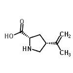 CAS 登录号：111466-56-9， (4R)-4-异丙烯基-L-脯氨酸