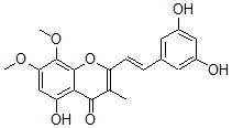 CAS#: 111574-76-6, 2-[(E)-2-(3,5-Dihydroxyphenyl)Ethenyl]-5-Hydroxy-7,8-Dimethoxy-3-Methylchromen-4-One