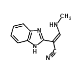 CAS 登录号：111598-90-4， (2Z)-2-(1H-苯并咪唑-2-基)-3-(甲基氨基)丙烯腈